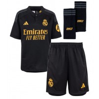 Real Madrid Kylian Mbappe #9 Tretí Detský futbalový dres 2023-24 Krátky Rukáv (+ trenírky)